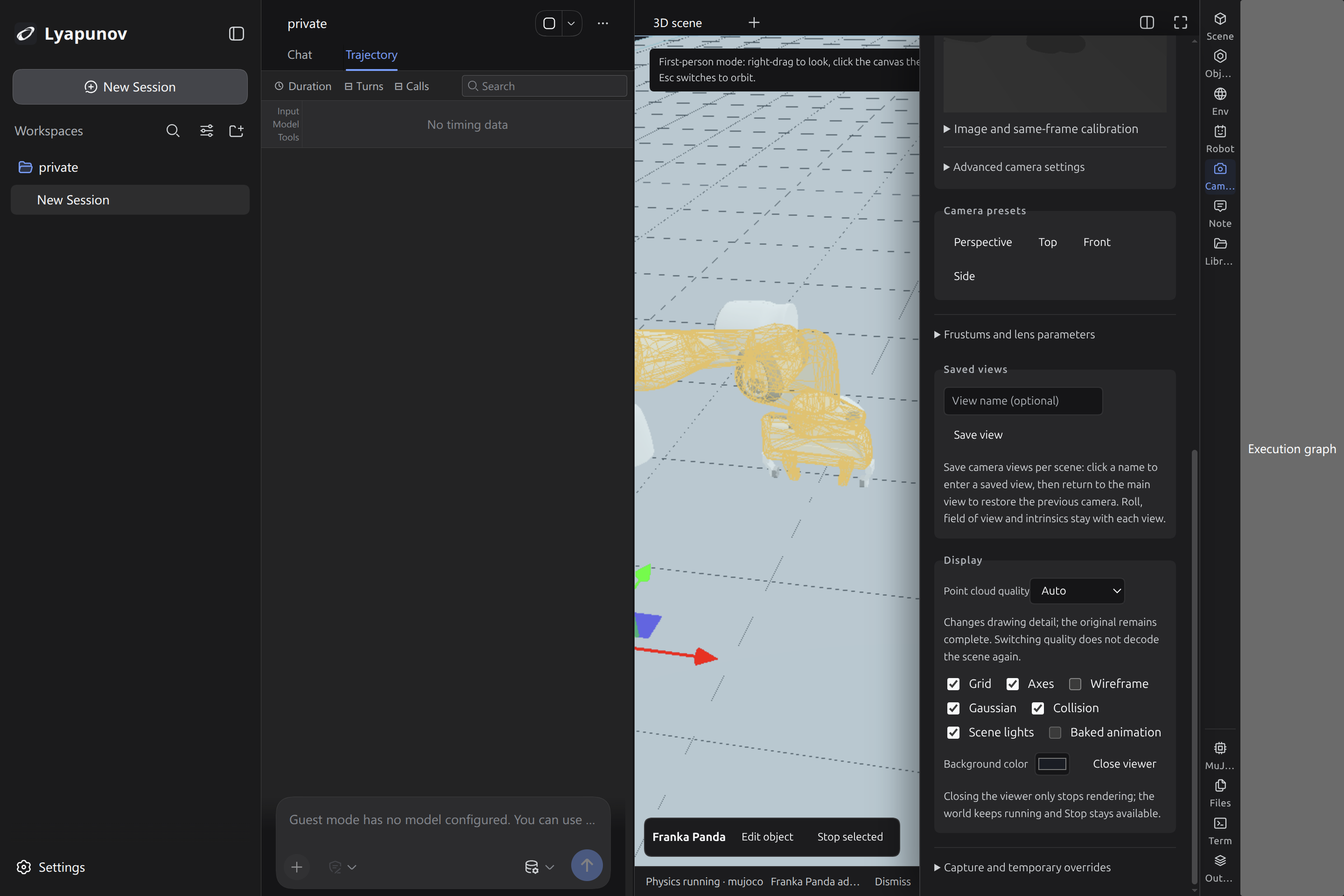 Lyapunov integrated 3D workspace